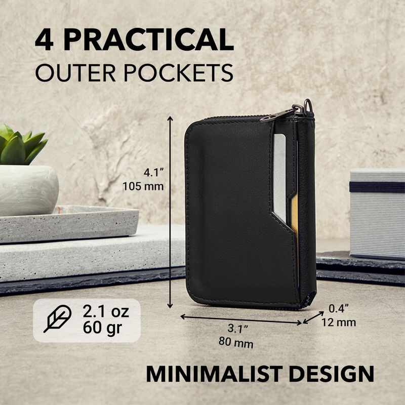 Billetera Vaultskin Notting Hill Rfid Negra image number null