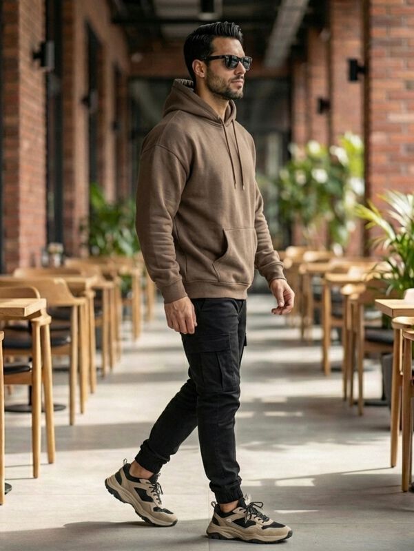 Sudadera Hoodie para Hombre con Capucha y Bolsi... image number null