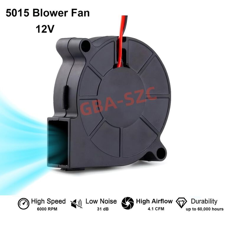 Ventilador Gba-szc 50x50x15 Mm 12 V Dc Doble Ro... image number null