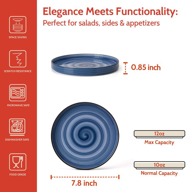 Juego de 6 Platos de Postre Sweese de 20 cm con... image number null