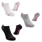 Wilson 5 Pares de Tines cortos para Mujer, Color Blanco y Negro con Lineas Rosas ,Talla Unitalla, Afelpados