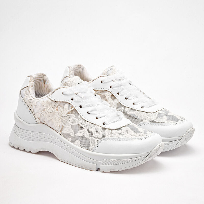 Moramora Tenis urbano para mujer blanco image number null