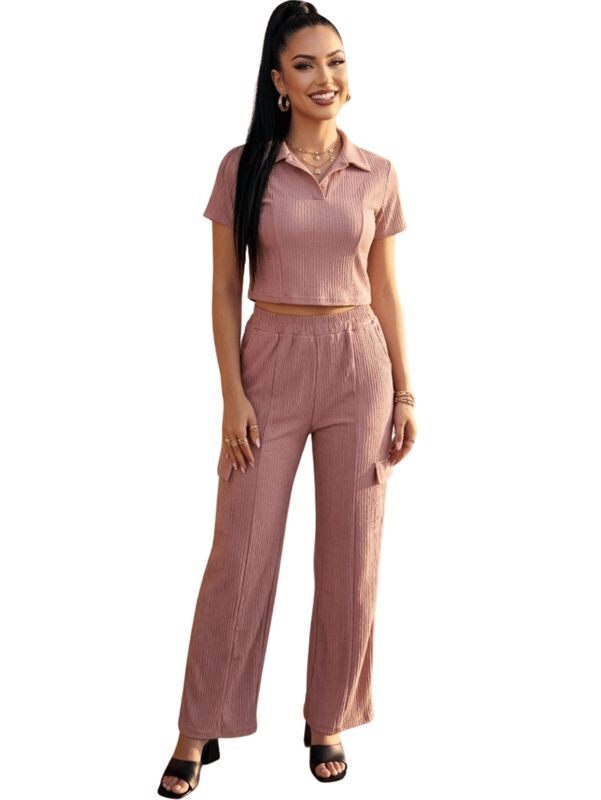 Conjunto 2 Piezas, Pantalon Amplio Y Blusa Mala... image number null