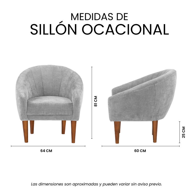 Sill&oacute;n Dicasa Tera Gris Nube image number null