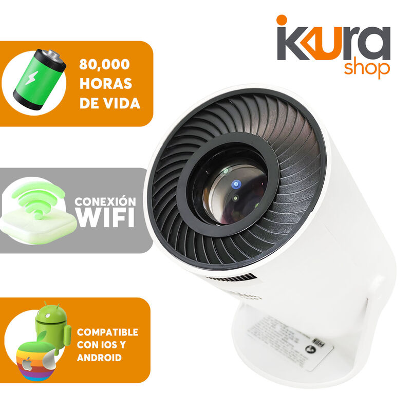 Proyector Profesional Portátil 4K 1080P  Blanco... image number null