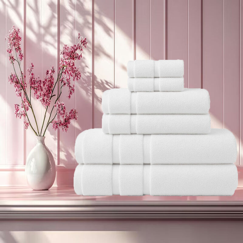 Juego de 6 Toallas de Microfibra Suaves y Absor... image number null