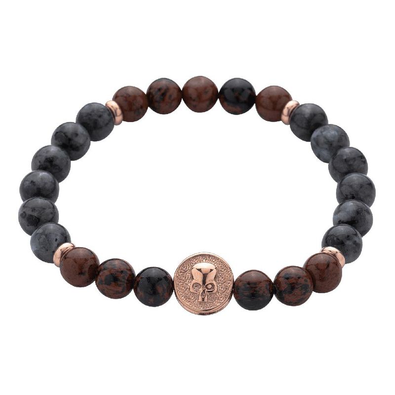 Pulseras Hombre Piedras Acero Inoxidable, Braza... image number null