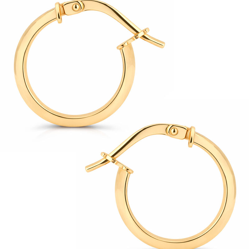 Arracadas Oro Amarillo 10k 11mm | Joyer&iacute;as Bizz... image number null