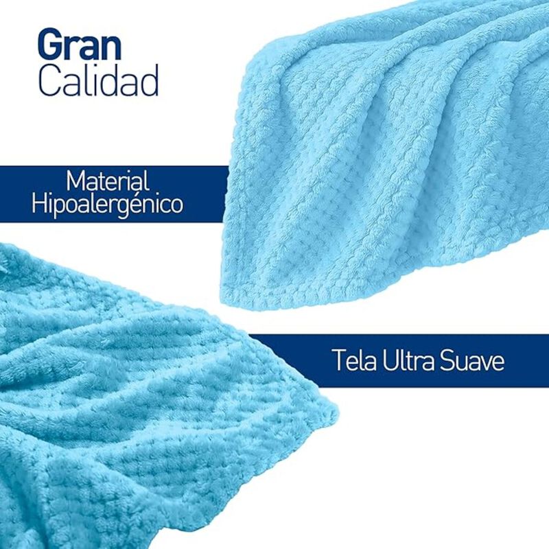 Par de Cobijas Bluelander para Bebe Color Azul image number null