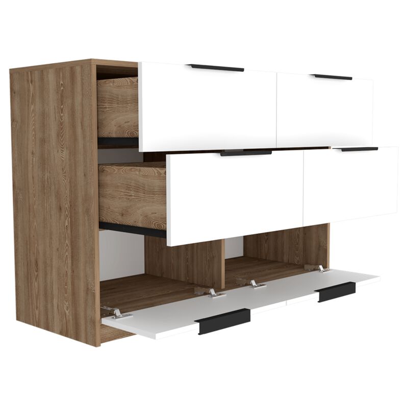 C&oacute;moda Organizador Wesley Miel y Blanco Virtual... image number null