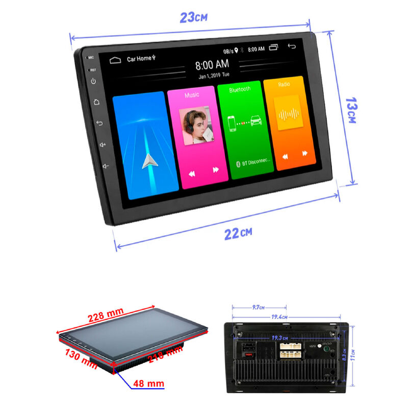 Autoestéreo Vak M709 2 Din 9" Android Carplay C... image number null