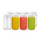 Juego De Botellas Juice Shot All About Juicing, Vidrio Transparente De 60 Ml (paquete De 8)