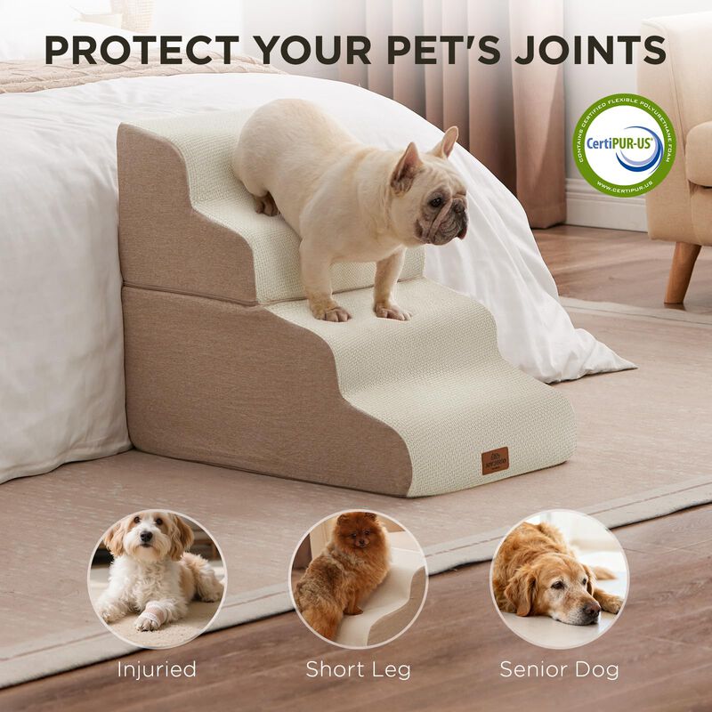 Escalera Para Perros Joydeco 43 cm 3 Pelda&ntilde;os C... image number null