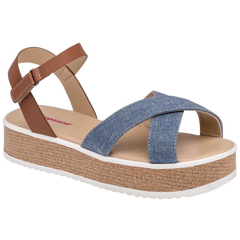 Tropicana Sandalia para mujer azul camel image number null