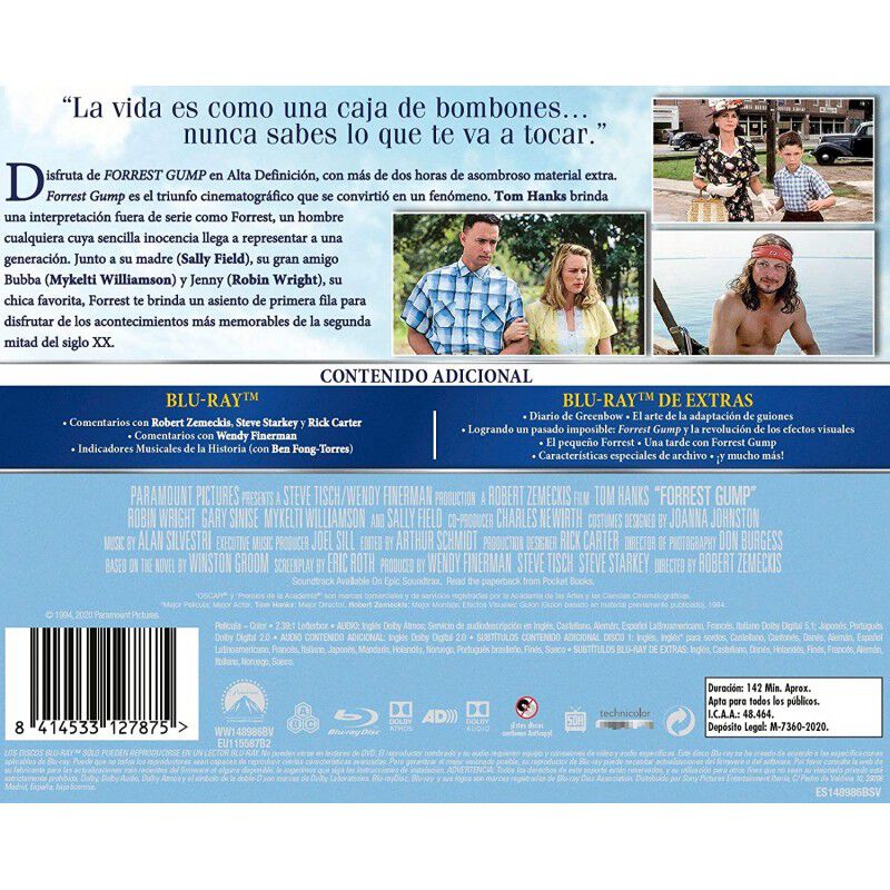 Forrest Gump (bd + Bd Extras) [blu-ray] image number null