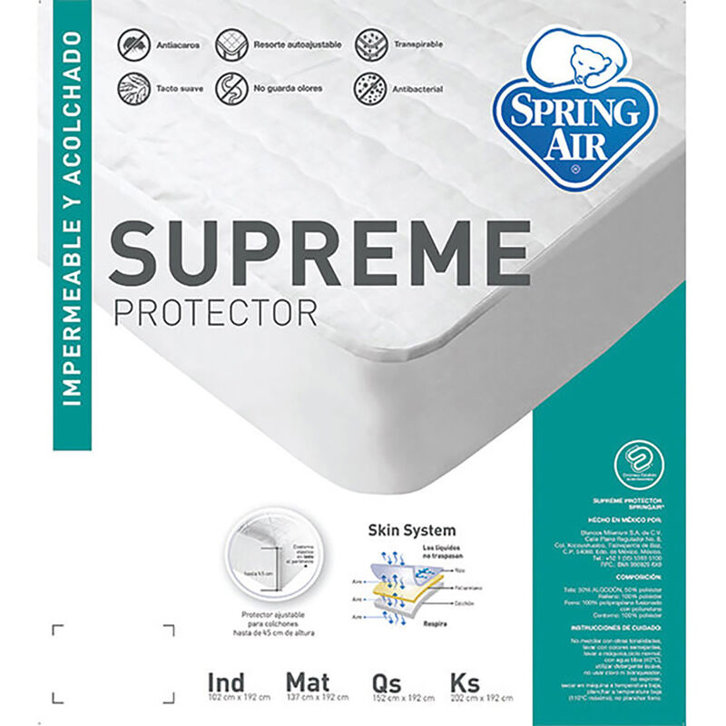 Protector Individual Spring Air + Almohada Dica... image number null