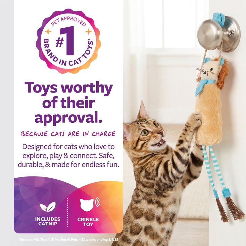 Juguete Para Gato Smartykat Loopy Lion Con Hier... image number null