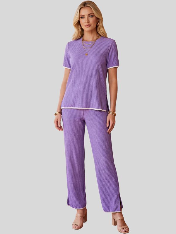 Conjunto 2 Piezas Casual Chic para Mujer, Blusa... image number null
