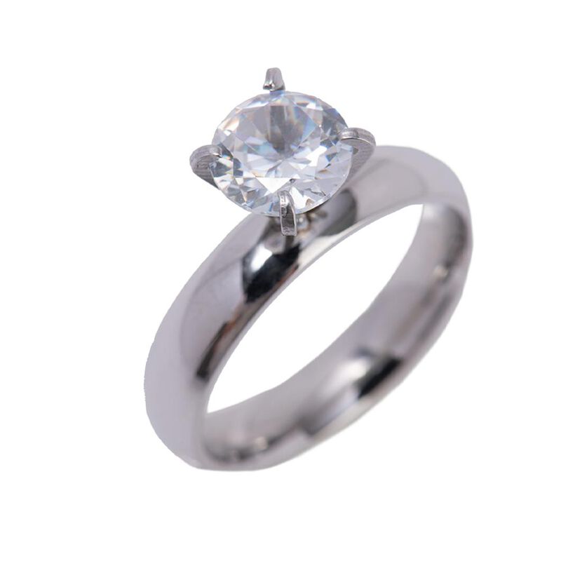 Anillos De Compromiso Mujer Boda Zirconia Cúbic... image number null