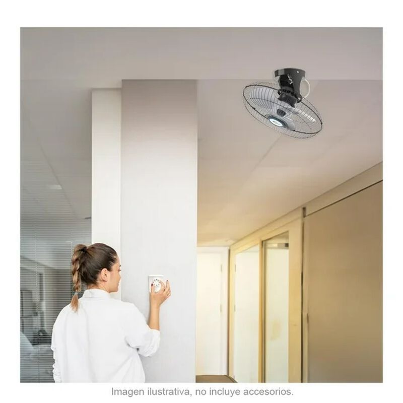 Ventilador Navia De Techo MOD. SATURNO Met&aacute;lico image number null