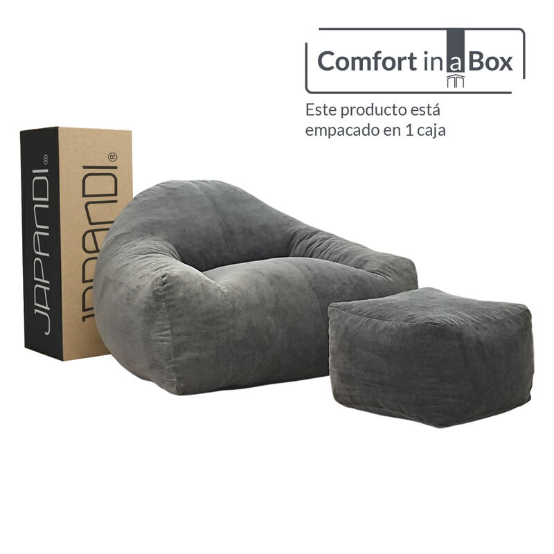 Sill&oacute;n Espuma Alta densidad LIKKA Light Grey 1 ... image number null