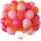 Set De Globos Bbeipulas 73 Piezas Rosa Y Naranja De 12 Pulgadas