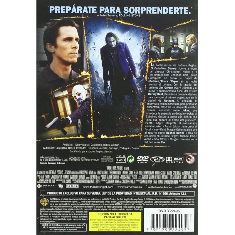 El Caballero Oscuro (dvd) image number null