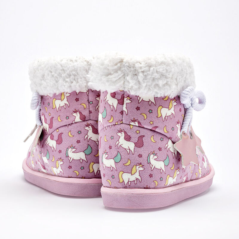 Moramora Pantufla para ni&ntilde;a rosa multicolor image number null