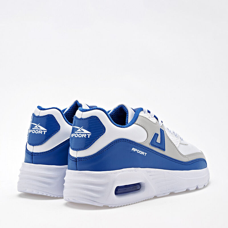 Apoort Tenis urbano para joven blanco gris azul image number null