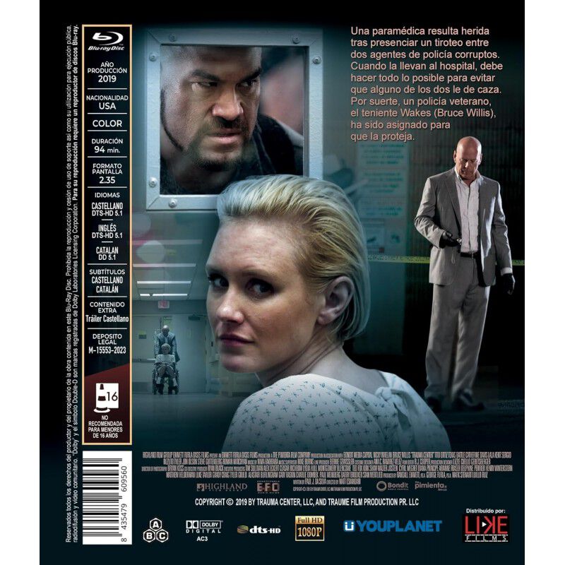 Testigo Protegido Blu-ray 2019 Centro De Trauma image number null