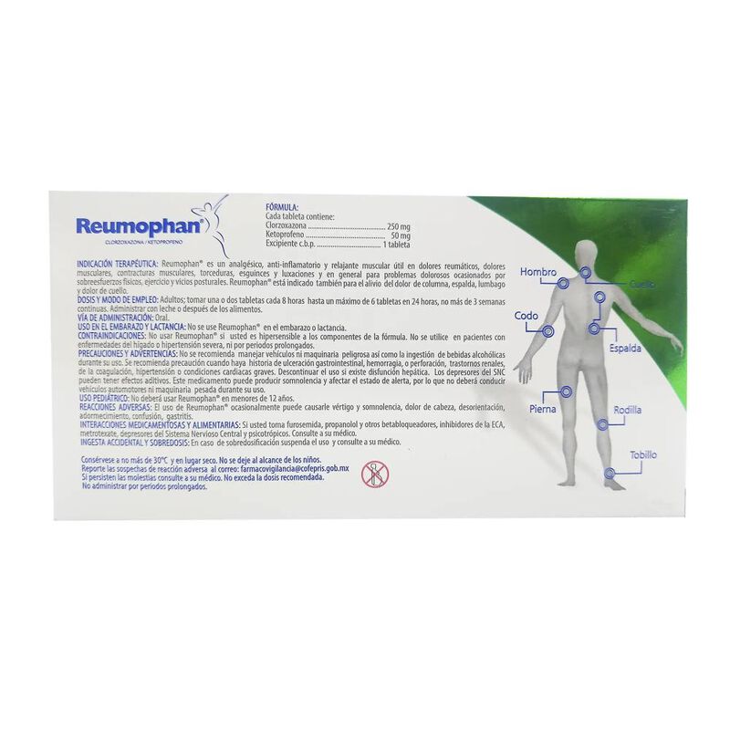 Reumophan 250/50 Mg 40 Tableta(s) image number null