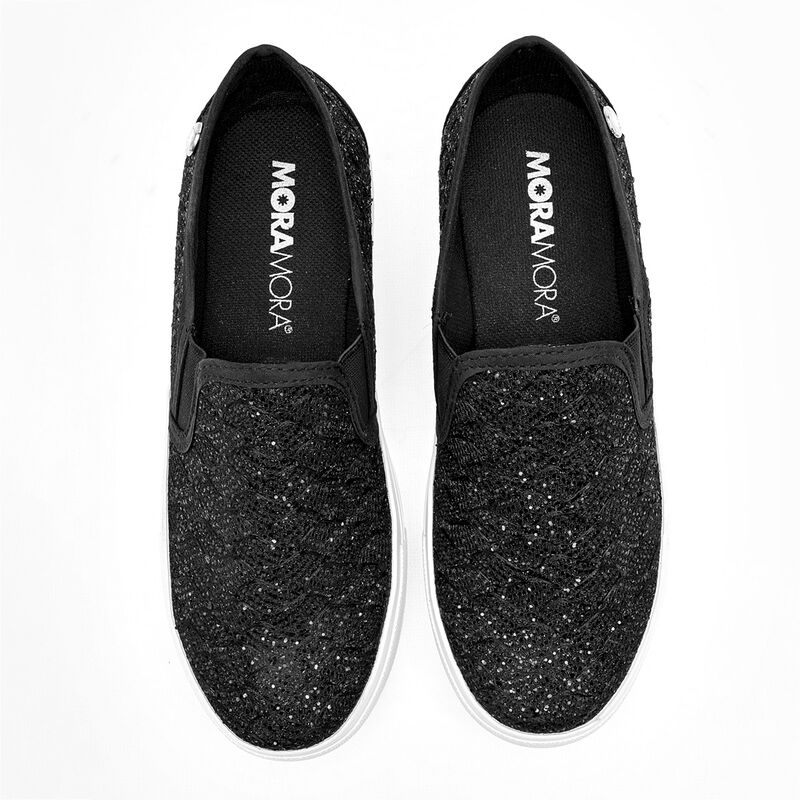 Moramora Tenis urbano para mujer negro image number null