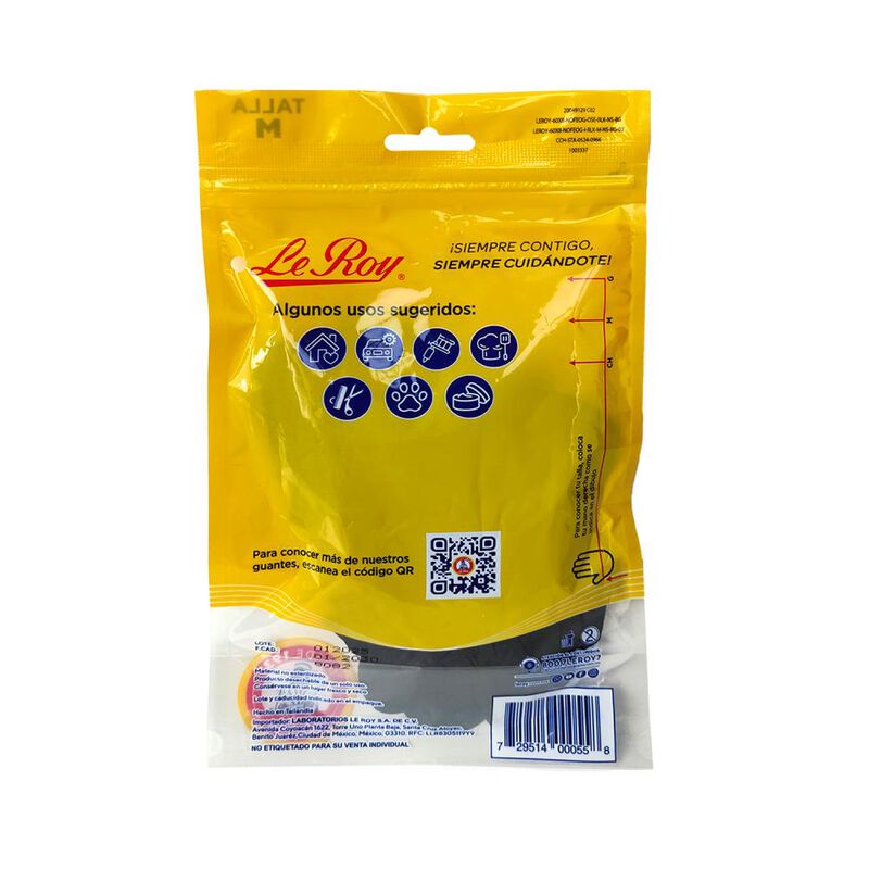 Guantes De Nitrilo Multiusos Le Roy Talla M Bol... image number null