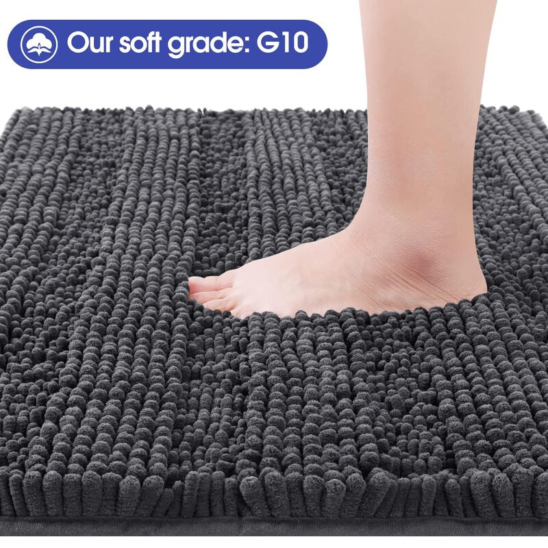 Alfombra Accumtek 81 cm x 51 cm Gris Chenilla A... image number null