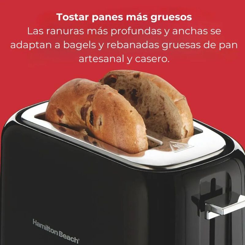 Tostadora 2 Rebanadas Extra-wide Slots Hamilton... image number null