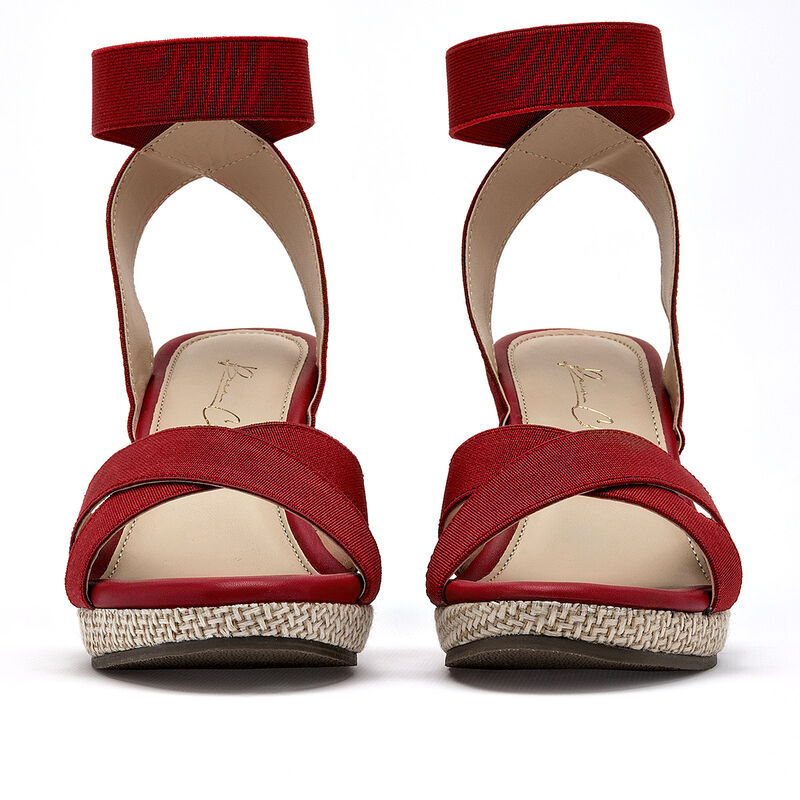 Been Class sandalia cu&ntilde;a para mujer rojo cod 14... image number null