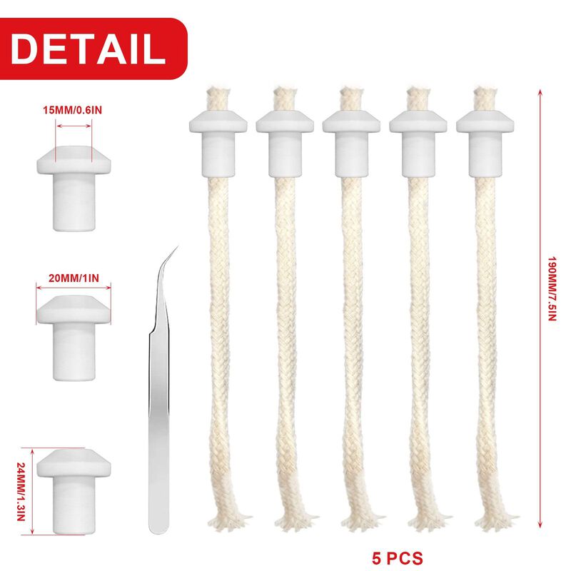 Mechas Para L&aacute;mpara De Aceite Omobanu - Pack De... image number null