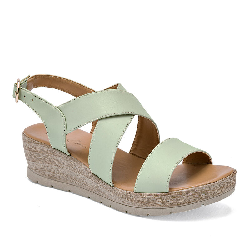 Been Class Sandalia para mujer verde image number null