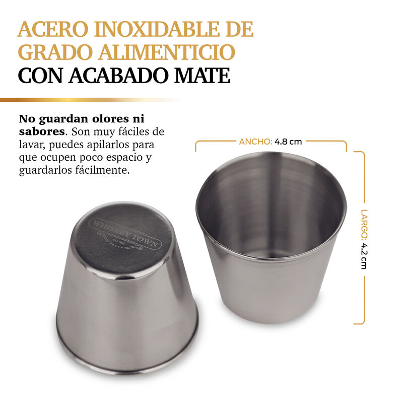 24 Caballitos Tequileros Acero Inoxidable WHISK... image number null