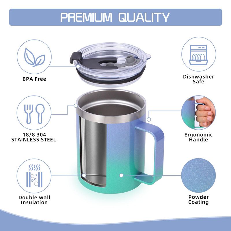 Juego De 2 Tazas De Caf&eacute; Volhoply 355 ml &ndash; Mora... image number null