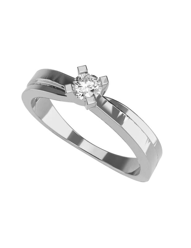 Anillo de Compromiso de 14K con Diamante de Lab... image number null