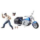 Figura De Acci&oacute;n Marvel Legends Series Wolverine Con Motocicleta