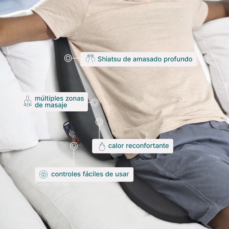 Asiento Masajeador Homedics Shiatsu Con Calor P... image number null