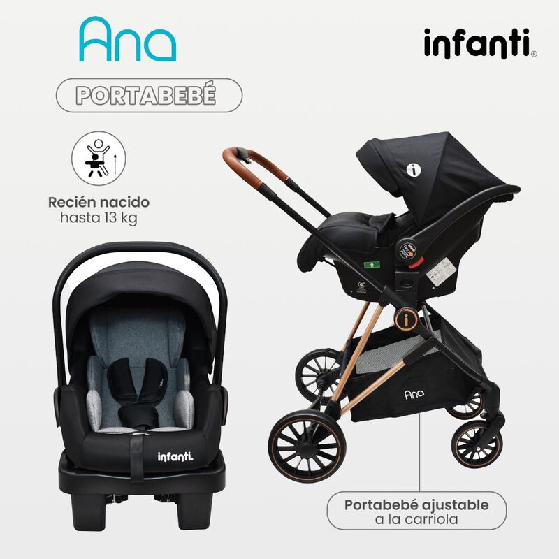 Carriola Con Portabebé  Ana Plegado Compacto image number null