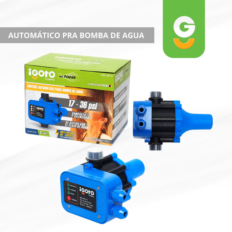 Amc-10 Automático Para Bomba De Agua 1hp 750w image number null
