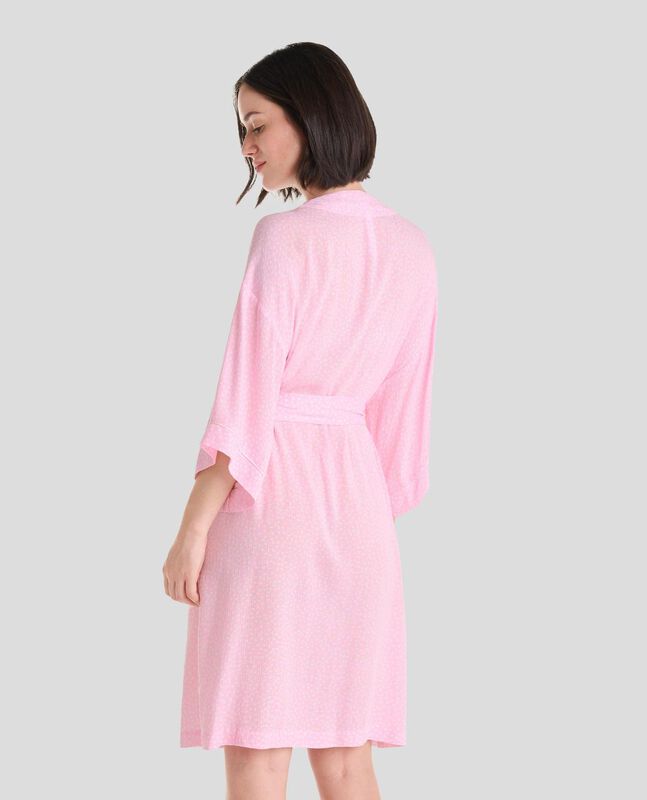 Bata Jacquard con Topitos Rosa image number null