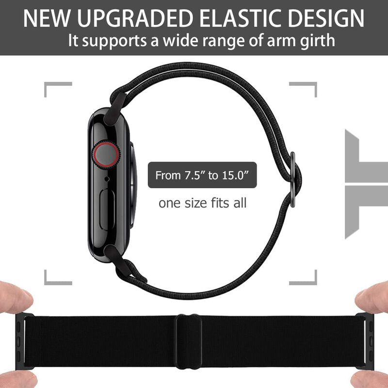 Correa El&aacute;stica Negra IFCASE para Apple Watch 4... image number null