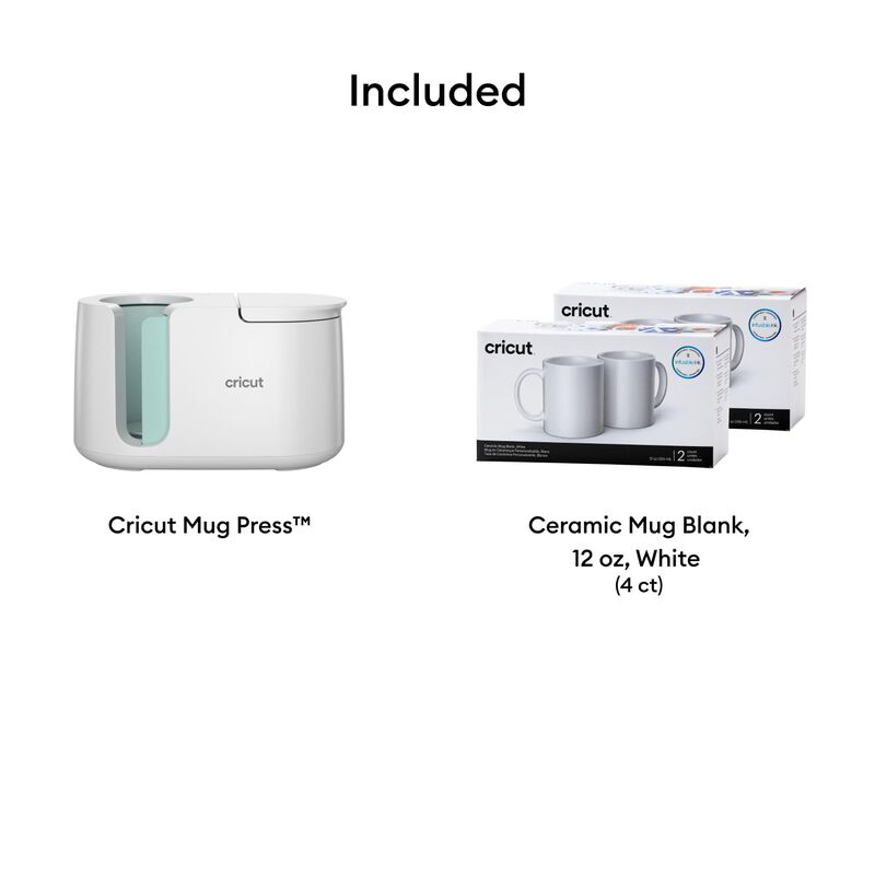 Mug Press Cricut + 4 Tazas En Blanco De 350 Ml ... image number null