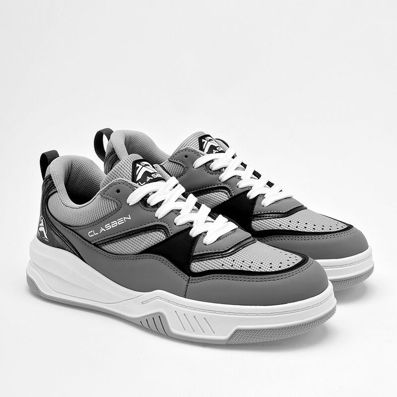 Clasben Tenis urbano para hombre. Gris negro image number null
