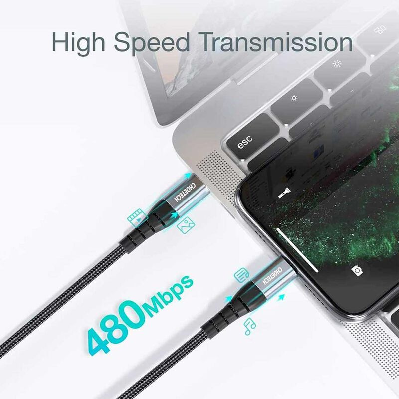 Cable Datos CHOETECH USB-C a Lightning PD 1.2m ... image number null